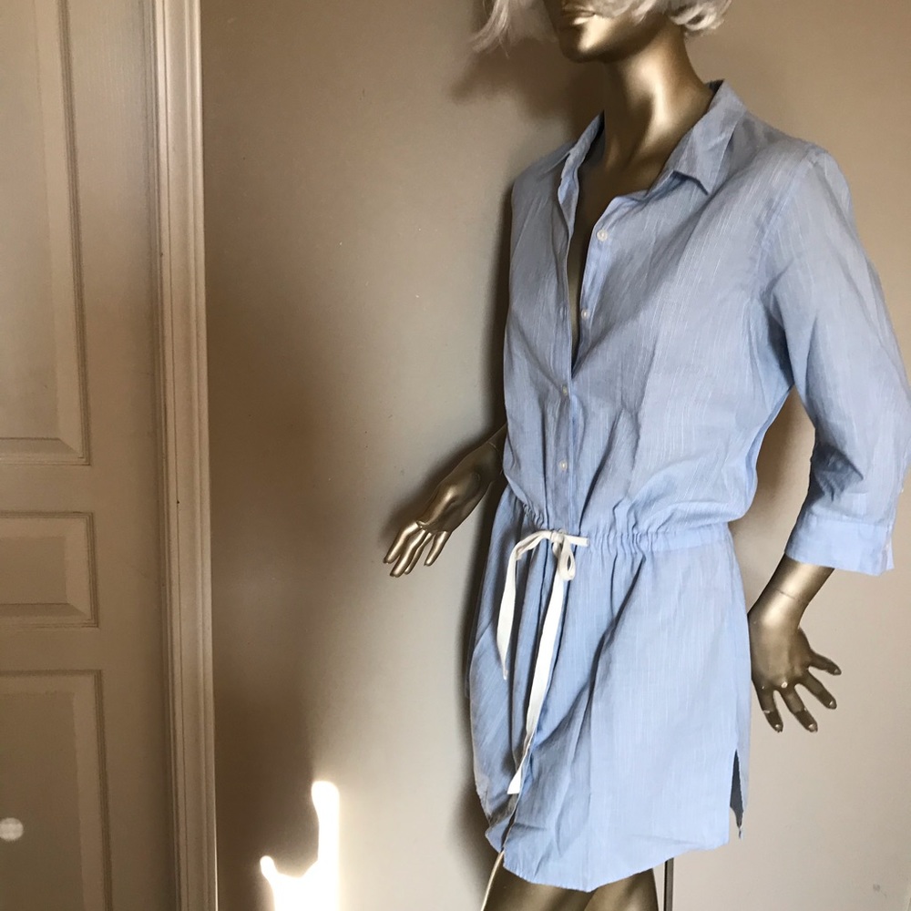 Short cotton drawstring waist summer dress size L